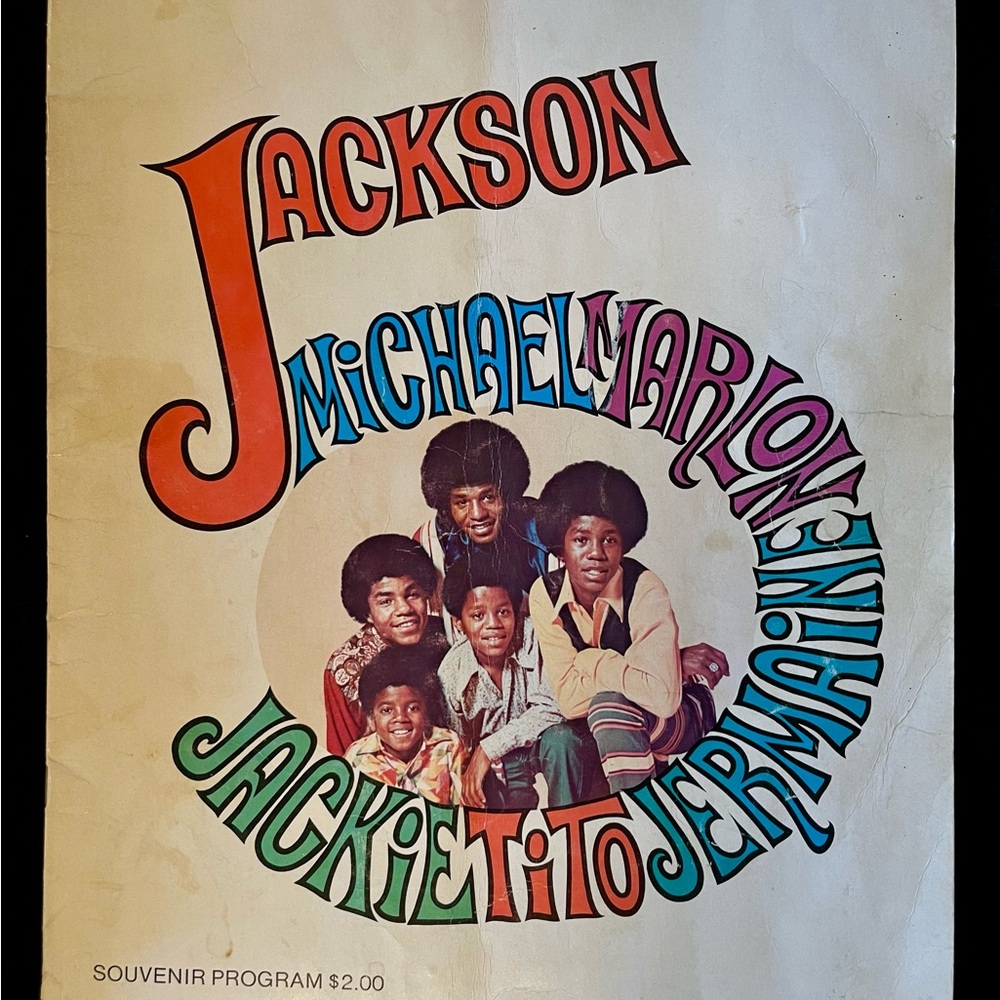 Vintage Jackson 5 Official Concert Tour Souvenir Program